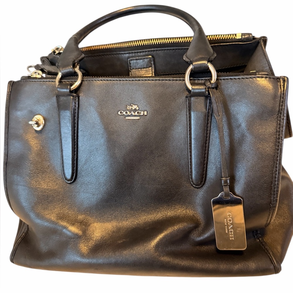 Coach Crosby Black Leather Handbag